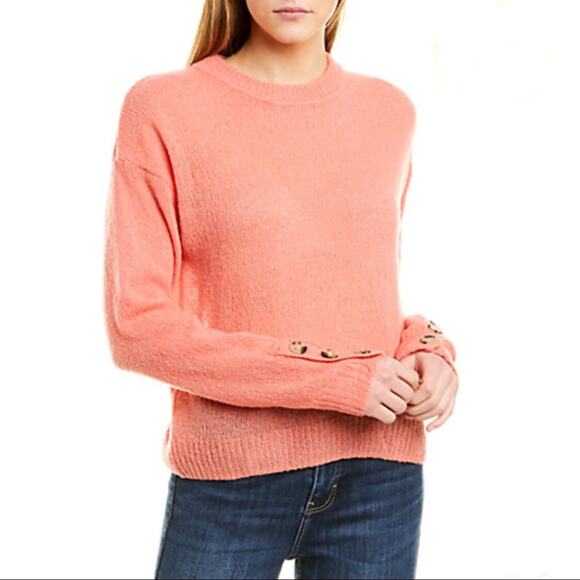 Joie Namio Wool Blend Sweater Rose (Coral) Women's Size Medium NEW - Picture 1 of 14